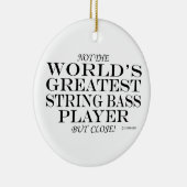 Bester String Bass Player Nahe Keramik Ornament (Rechts)