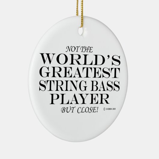 Bester String Bass Player Nahe Keramik Ornament (Rechts)