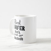Bester Surfer je Niedliches Surfgeschenk Kaffeetasse (Vorderseite Links)