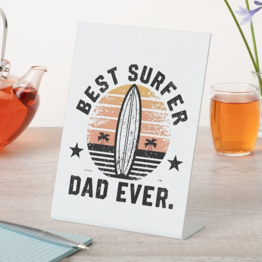 Bester Surfer-Vater je Sockelschild (In Situ)