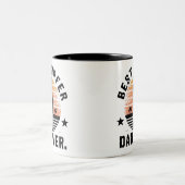 Bester Surfer-Vater je Zweifarbige Tasse (Mittel)