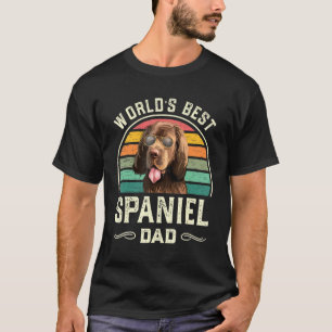 Bester Sussex-Spaniel-Vater der Welt für Männer Vi T-Shirt