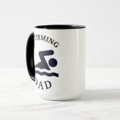 Bester "SWIMMING VATER" - VATER'S GEBURTSTAGSKAFFE Tasse (Vorderseite Links)