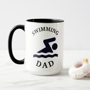 Bester "SWIMMING VATER" - VATER'S GEBURTSTAGSKAFFE Tasse