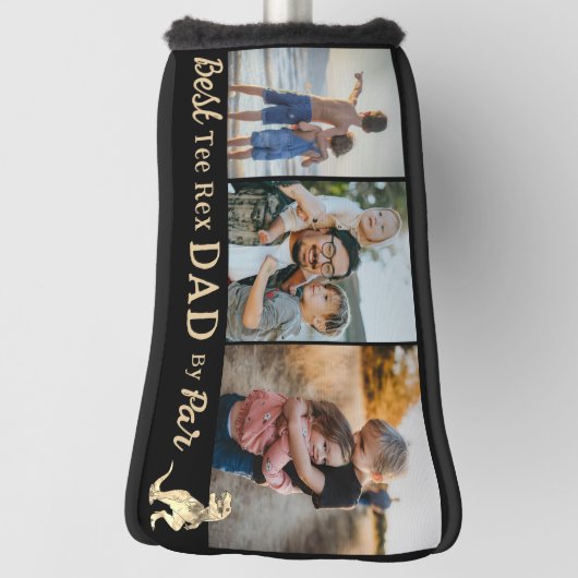 Bester T-Shirt Rex Vater Par 3 FotoCollage Golf Headcover (Rotieren 90)