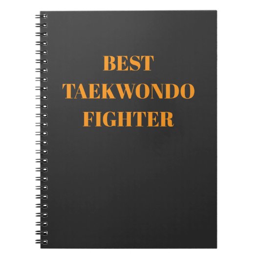Bester Taekwondo-Kämpfer Notizblock (Vorderseite)