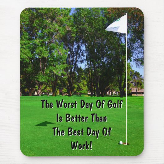 Bester Tag des Golfs Mousepad (Vorne)
