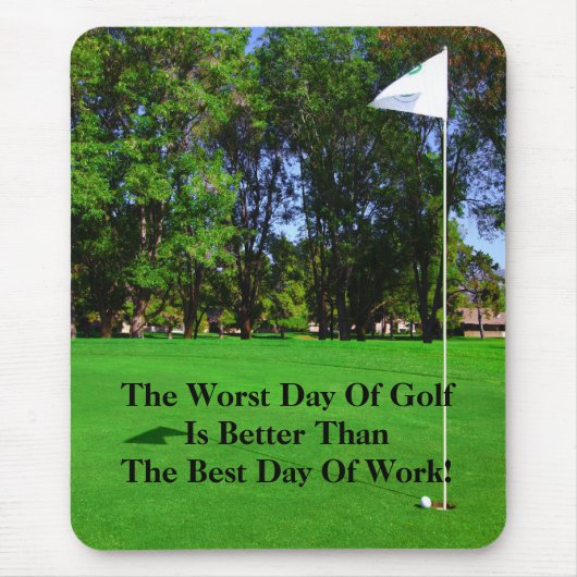 Bester Tag des Golfs Mousepad (Vorne)