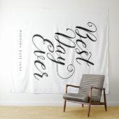 Bester Tag je benutzerdefinierter Hintergrund Hoch Wandteppich (Beispiel (Horizontal))