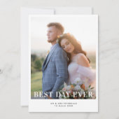 BESTER TAG JE | Dankeschön Hochzeitskarte Dankeskarte (Vorderseite)