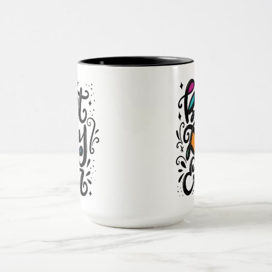 Bester Tag je, handschriftlich Tasse (Zentrum)