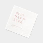 BESTER TAG JE Hochzeit Servietten Mit Folie (Links)