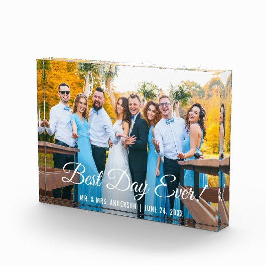 Bester Tag je Hochzeitstag Foto blockweit (Rechts)