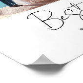 Bester Tag je Neuauflage Hochzeit 4 FotoCollage Poster (Ecke)