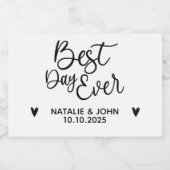 Bester Tag je Schaumweinetikett (Einzelnes Label)