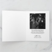 Bester Tag je | Verheiratetes Couple Foto | dankba Dankeskarte (Innenseite)