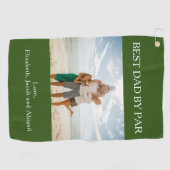 Bester Tag nach Par Custom-Foto Golfhandtuch (Horizontal)