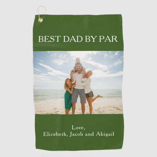 Bester Tag nach Par Custom-Foto Golfhandtuch (Vorderseite)