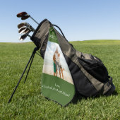 Bester Tag nach Par Custom-Foto Golfhandtuch (Gras)