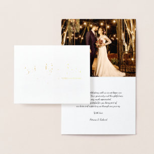 Bester Tag überhaupt Foto Hochzeit Danke Folie Folienkarte
