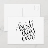 Bester Tag überhaupt Postkarte (Vorne/Hinten)