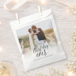 Bester Tag überhaupt Schrift Calligrafie Foto Hoch Geschenktütchen