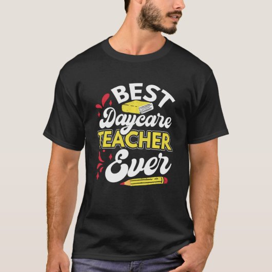 Bester Tagesbetreuer Lehrer Funny Daycare Provider T-Shirt (Vorderseite)