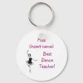 Bester Tanzlehrer! -schlüsselanhänger Schlüsselanhänger (Vorderseite)