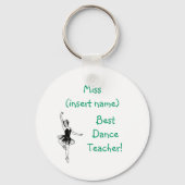Bester Tanzlehrer! -schlüsselanhänger Schlüsselanhänger (Vorderseite)