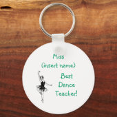 Bester Tanzlehrer! -schlüsselanhänger Schlüsselanhänger (Vorderseite)