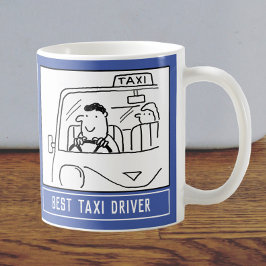 Bester Taxi Cartoon mit Name Choice. Kaffeetasse