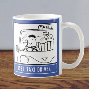 Bester Taxi Cartoon mit Name Choice. Kaffeetasse