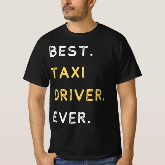 Bester Taxifahrer T-Shirt (Vorderseite)