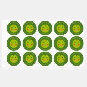 Bester Teacher Happy Apple Custom Award Etiketten (Blatt)