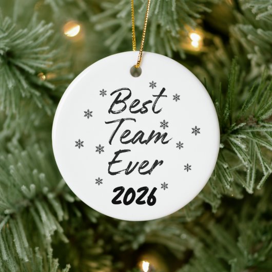 Bester Team-Mitarbeiter überhaupt Keramik Ornament (Baum)