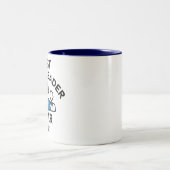 Bester Teamleiter je, Individuelle Name Zweifarbige Tasse (Mittel)