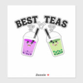 Bester Tee, Matcha Bubble Tee Aufkleber (Blatt)