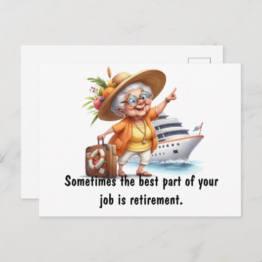 Bester Teil der Altersvorsorge Postkarte (Vorne/Hinten)