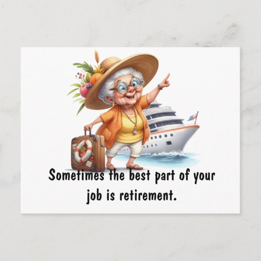 Bester Teil der Altersvorsorge Postkarte (Vorderseite)