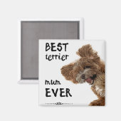 Bester Terrier-Mamma-Magnet Magnet (Vorderseite/Rückseite)