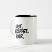 Bester Therapeut überhaupt Zweifarbige Tasse (Vorderseite Links)