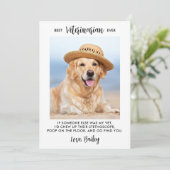 Bester Tierarzt je Personalisiert Hunde Foto Dankeskarte (Stehend Vorderseite)