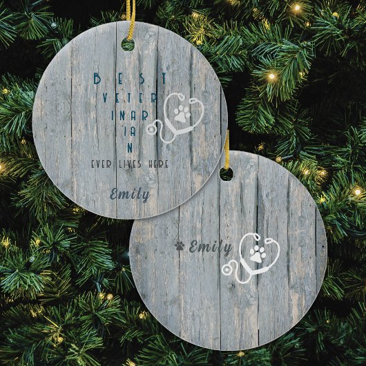 Bester Tierarzt je Weihnachtsgeschenk Ornament