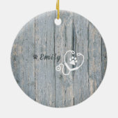 Bester Tierarzt je Weihnachtsgeschenk Ornament (Hinten)