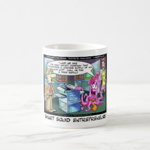 Bester Tintenfisch Unternehmer Funny T-Shirts gibt Kaffeetasse