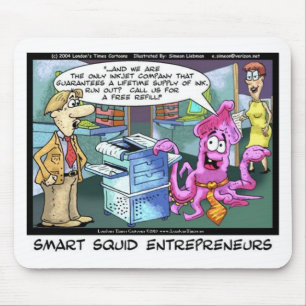 Bester Tintenfisch Unternehmer Funny T-Shirts gibt Mousepad