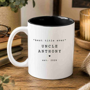 Bester Titel aller Zeiten Onkel Custom-Mug Zweifarbige Tasse