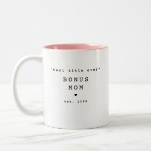 Bester Titel überhaupt Bonus-Mama individuelles Ta Zweifarbige Tasse