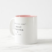 Bester Titel überhaupt Großmutter Custom-Mug Zweifarbige Tasse (Vorderseite Links)