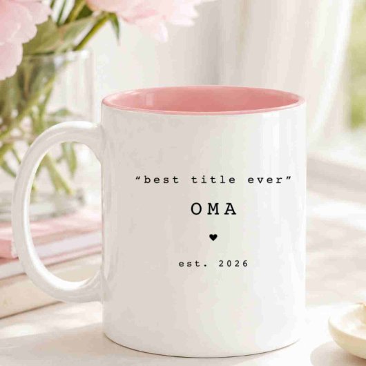 Bester Titel überhaupt Oma personalisierte Tasse